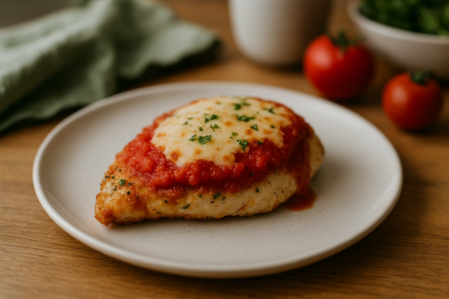 Frango à Parmegiana Fit