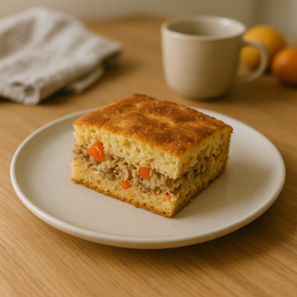 Torta de Sardinha no Liquidificador