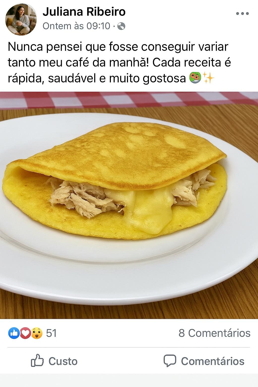 Depoimento de cliente em texto